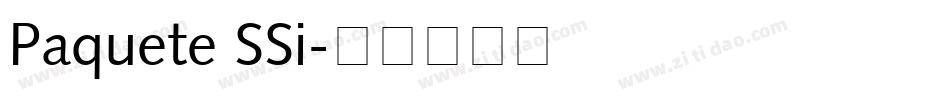 Paquete SSi字体转换
